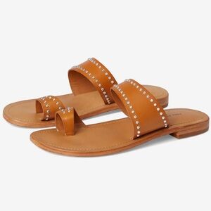 Free People Amelie Tiny Stud Sandal, Cognac,‎ Size 6, NIB
